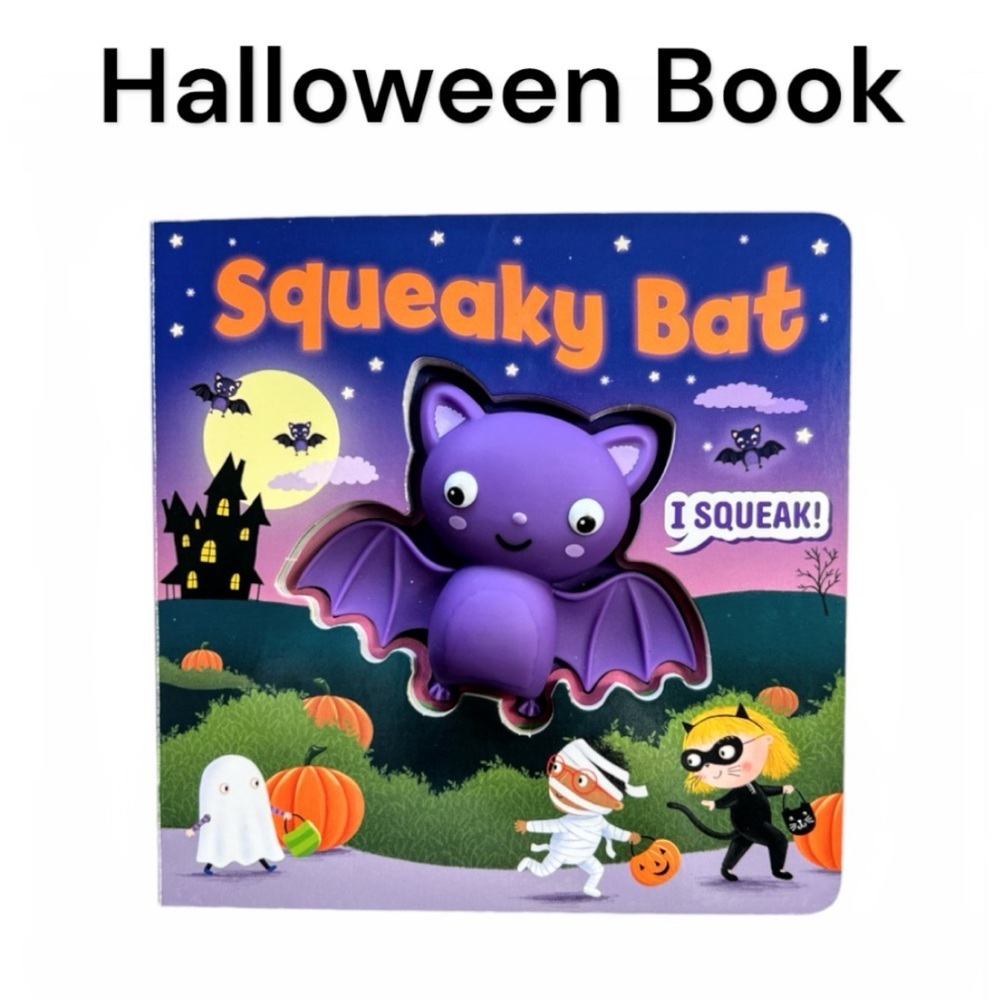 New Squeeze & Squeak: Squeaky Bat Board Book By Maggie Fischer